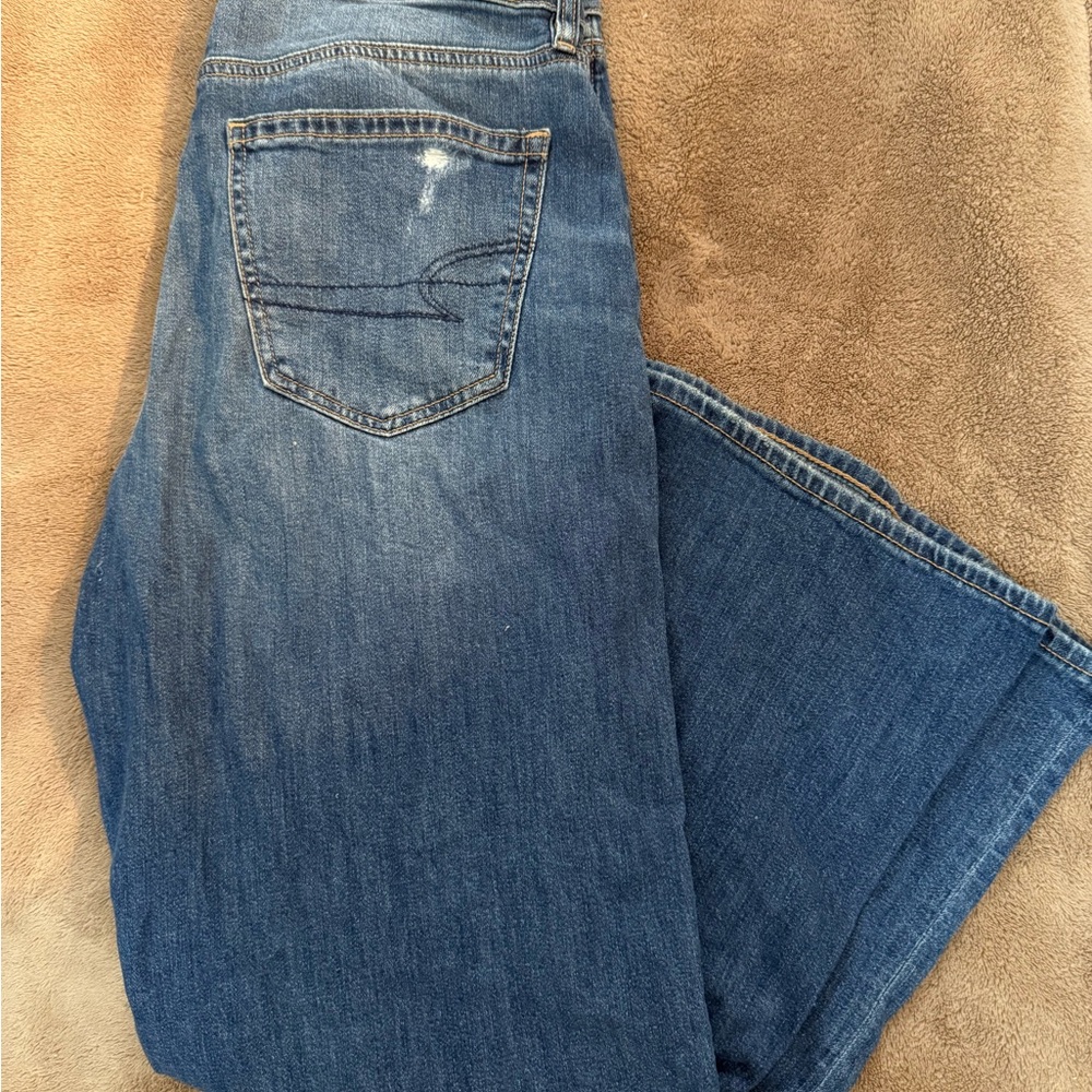 American Eagle Super High Rise Baggy Wide Leg Jeans